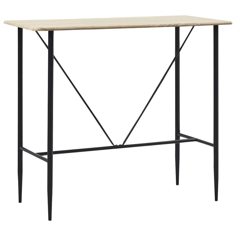 Bar Table Oak 47.2"x23.6"x43.3" MDF