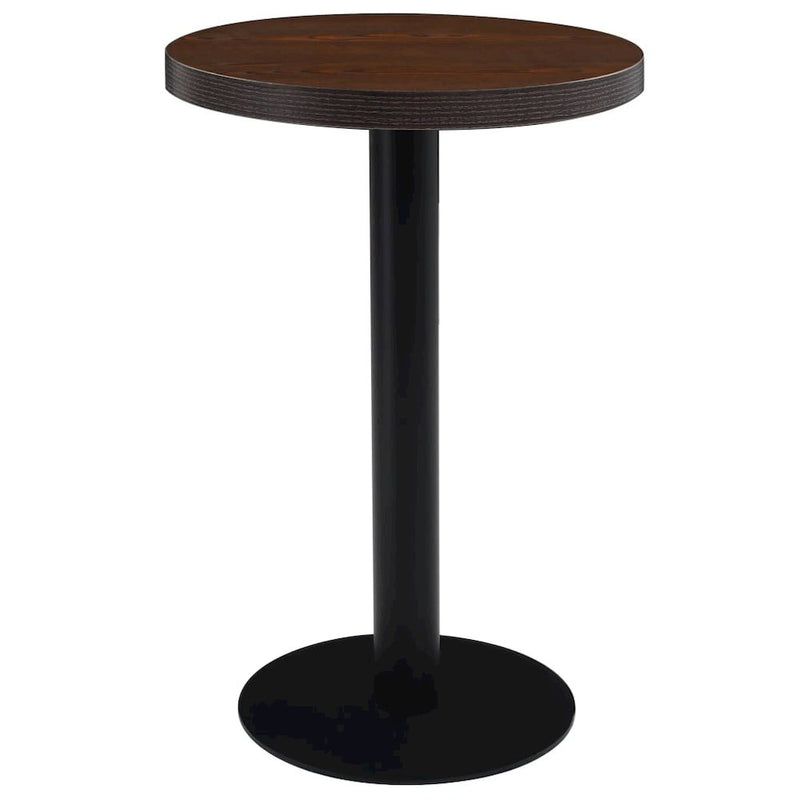 Bistro Table Dark Brown 19.7" MDF