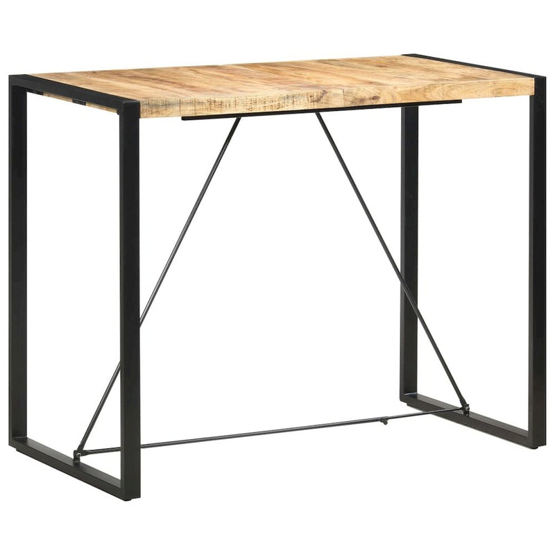 vidaXL Bar Table 55.1"x27.6"x43.3" Solid Mango Wood