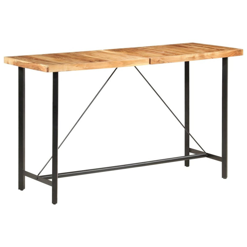 vidaXL Bar Table 70.9"x27.6"x42.1" Solid Acacia Wood, 286596