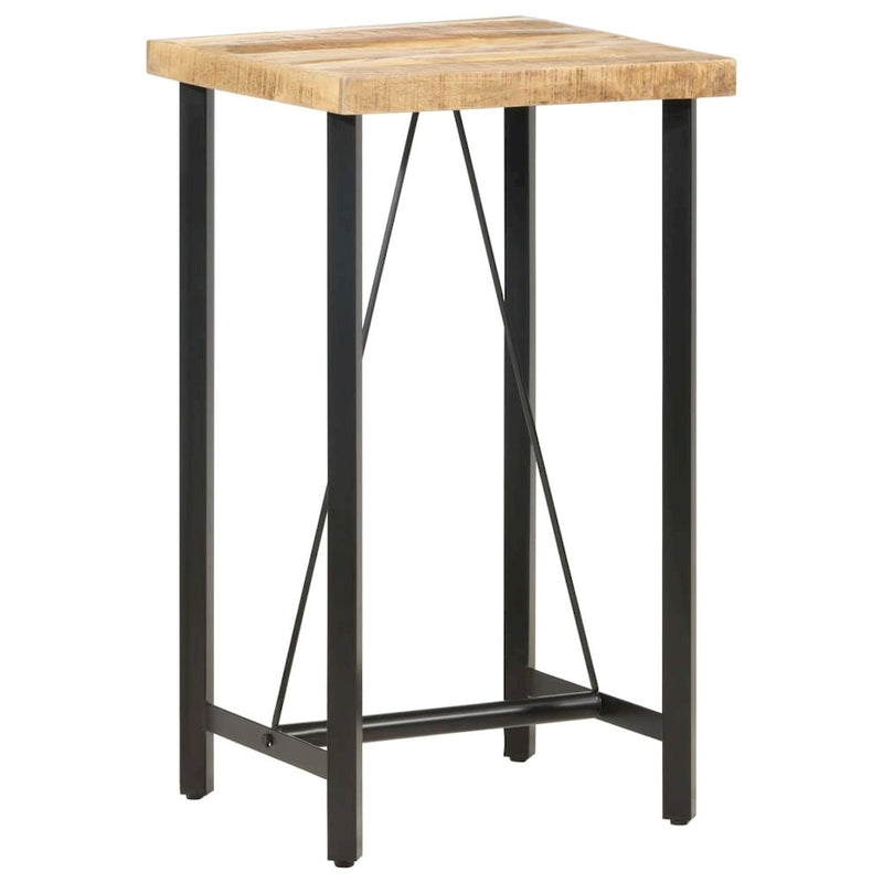 Bar Table 23.6"x23.6"x42.1" Rough Mango Wood