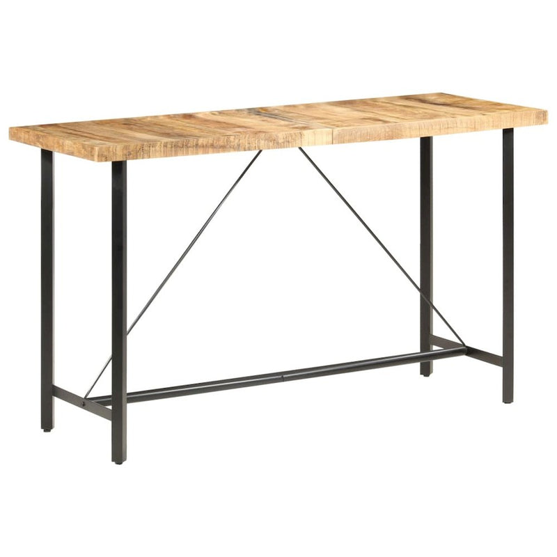 Bar Table 70.9"x27.6"x42.1" Rough Mango Wood