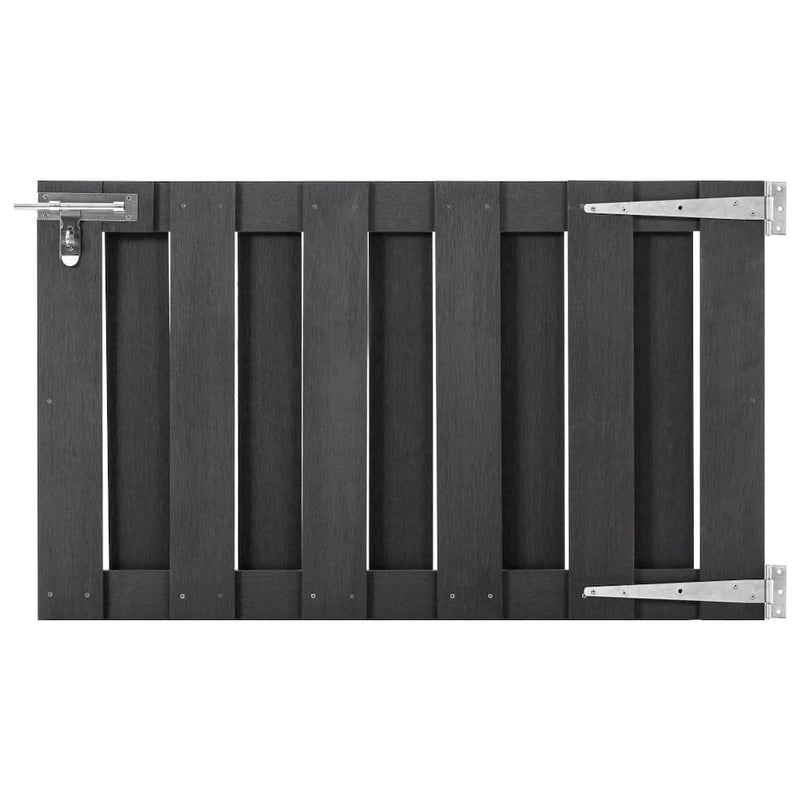 vidaXL Garden Gate WPC 39.4"x23.6" Gray