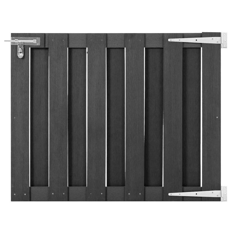 vidaXL Garden Gate WPC 39.4"x31.5" Gray