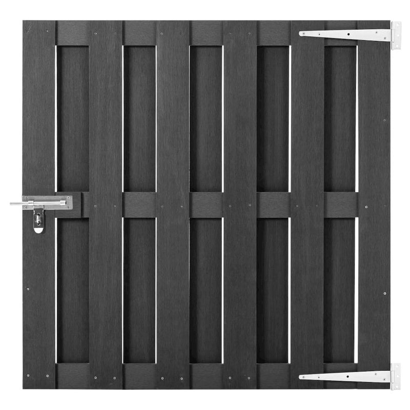 vidaXL Garden Gate WPC 39.4"x39.4" Gray