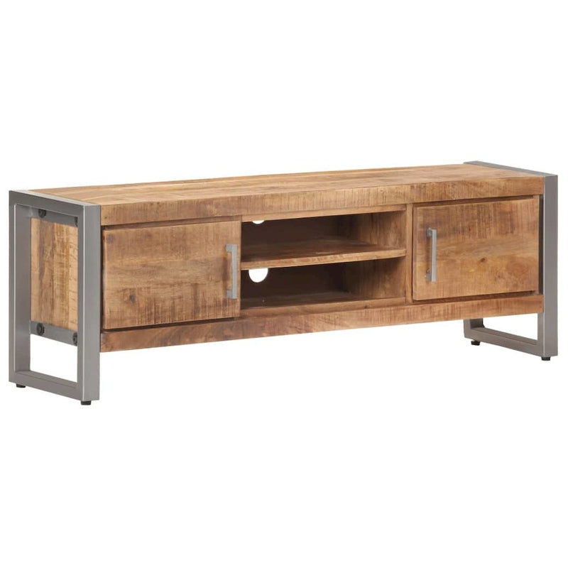 vidaXL TV Cabinet 47.2"x11.8"x15.7" Rough Mango Wood 3486