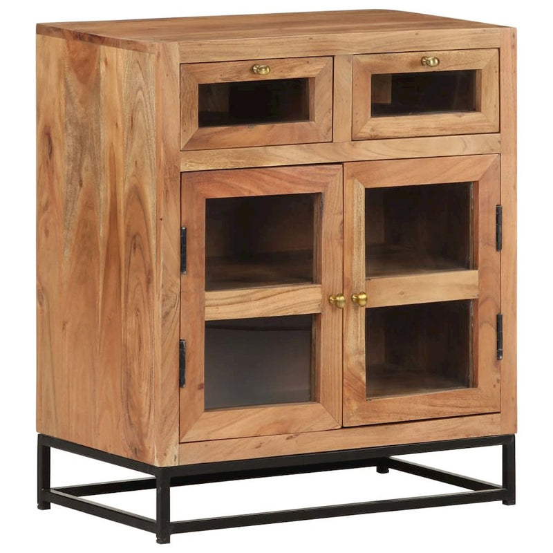 vidaXL Sideboard 23.6"x13.8"x27.6" Solid Acacia Wood 3504