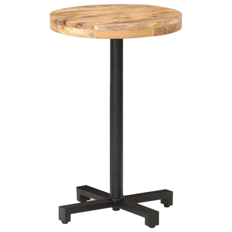 vidaXL Bistro Table Round ÃƒËœ19.7"x29.5" Rough Mango Wood