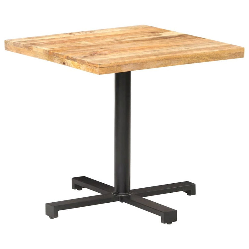 vidaXL Bistro Table Square 31.5"x31.5"x29.5" Rough Mango Wood