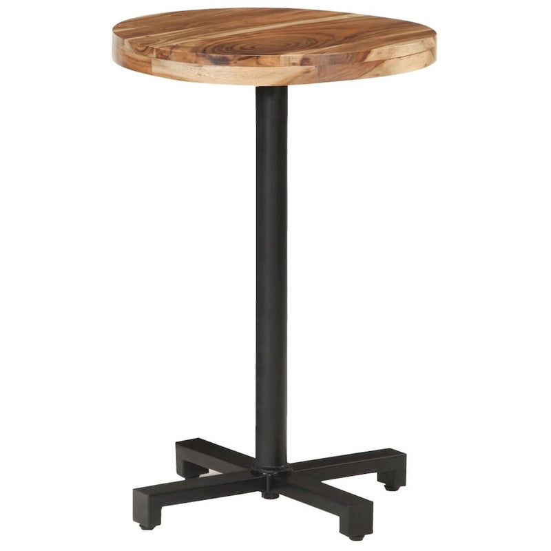 vidaXL Bistro Table Round ÃƒËœ19.7"x29.5" Solid Acacia Wood