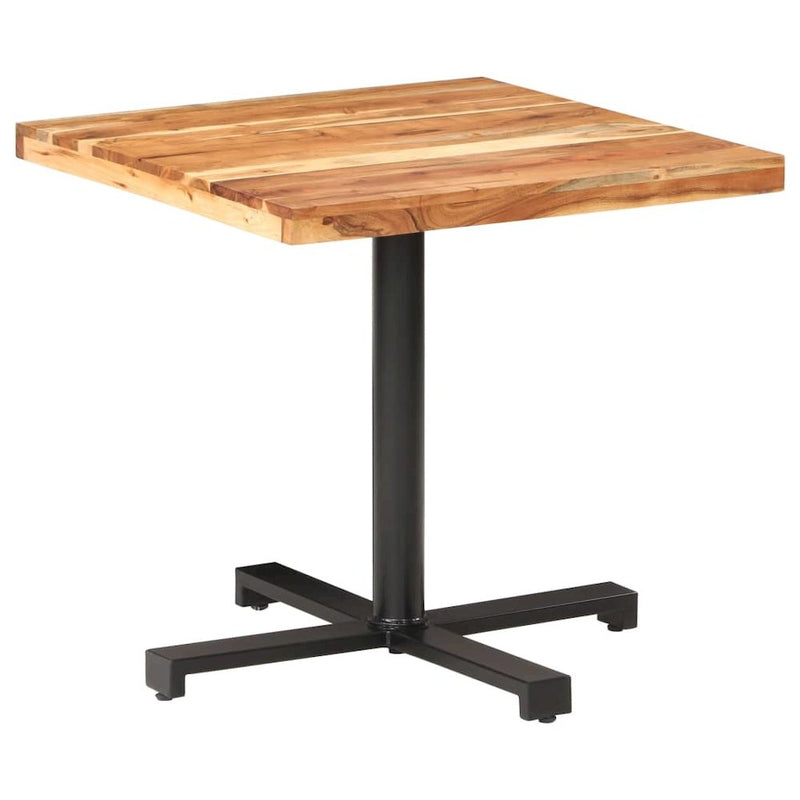 vidaXL Bistro Table Square 31.5"x31.5"x29.5" Solid Acacia Wood