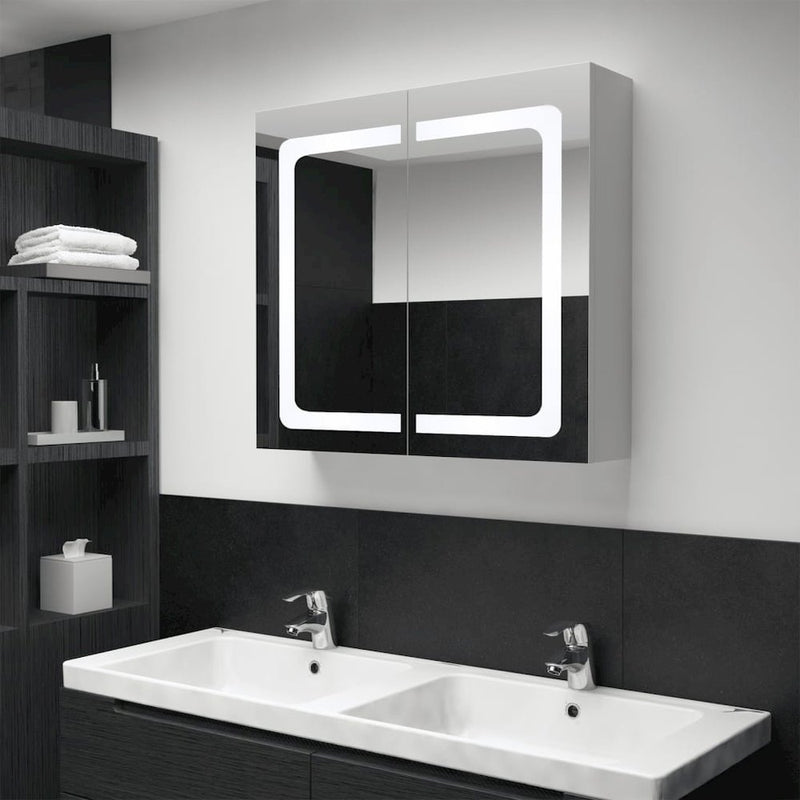 LED Bathroom Mirror Cabinet 31.5"x4.8"x26.8"