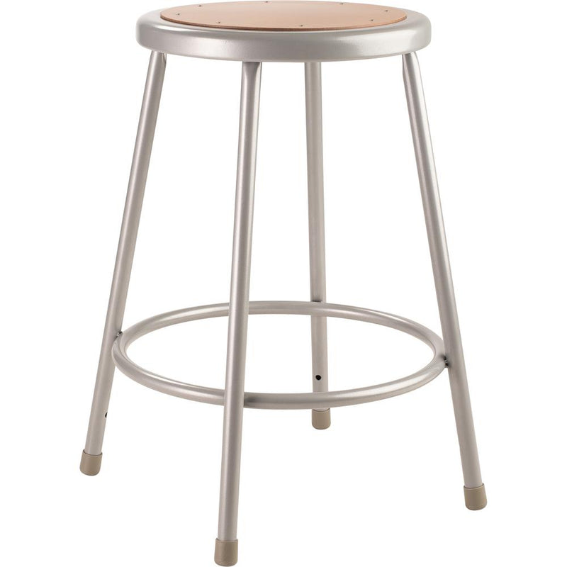 NPSÂ® 24" Heavy Duty Steel Stool, Grey