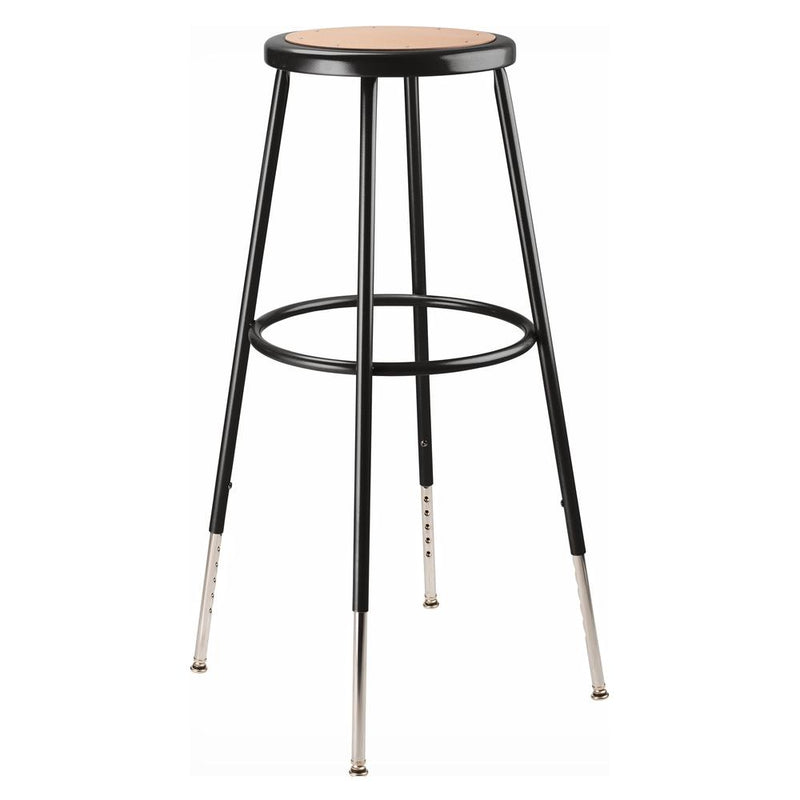 NPSÂ® 32 -39" Height Adjustable Heavy Duty Steel Stool, Black