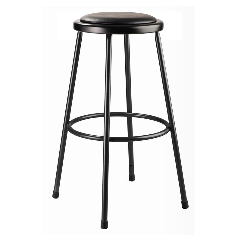 NPSÂ® 30" Heavy Duty Vinyl Padded Steel Stool, Black