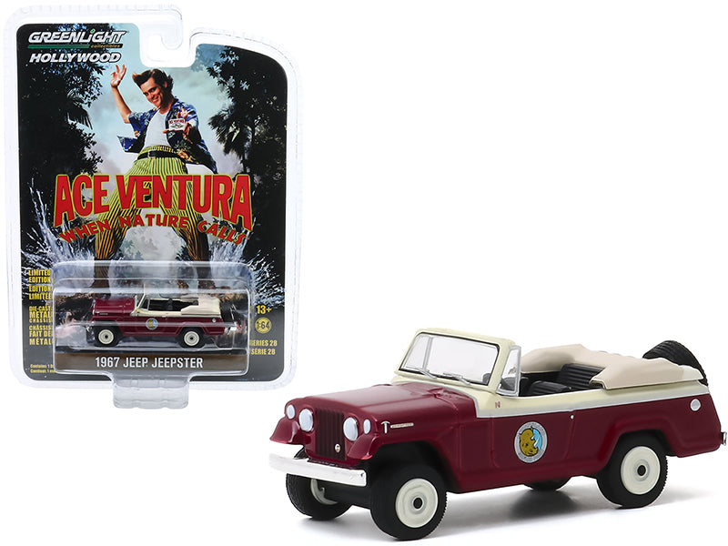 1967 Jeep Jeepster Convertible Ace Ventura: When Nature Calls (1995) Movie Hollywood Series Release 28 1/64 Diecast Model Car by Greenlight