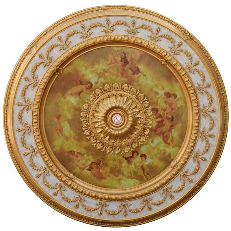 Sistine Chapel Classical Round Chandelier Ceiling Medallion 63