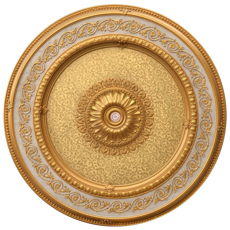 Golden Dream Round Chandelier Ceiling Medallion 60