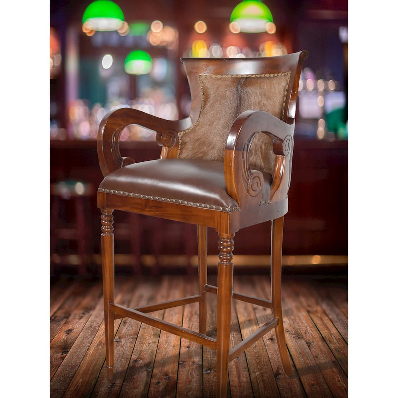 French Lodge Fur Bar Stool VE