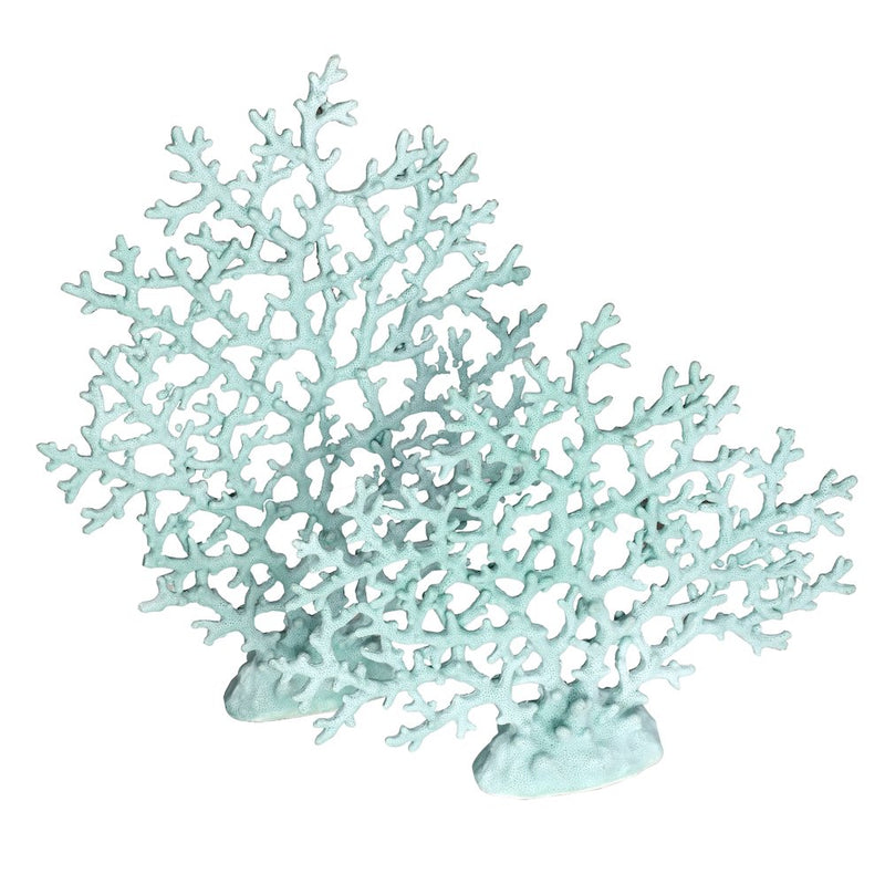 Blue Coral Tree Set of 2