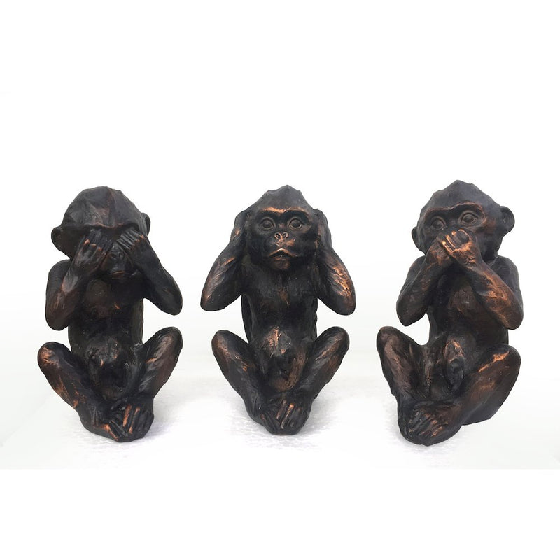 Hear See Speak No Evil Monkeys Set of 3