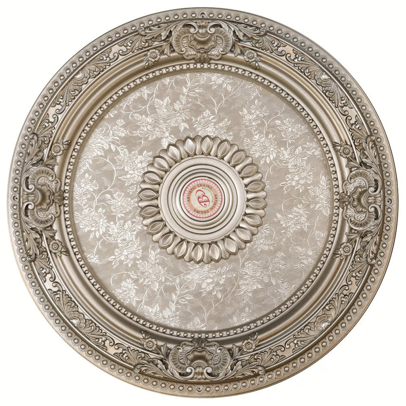 Petite Round Champagne Ceiling Medallion 24 Inch Diameter