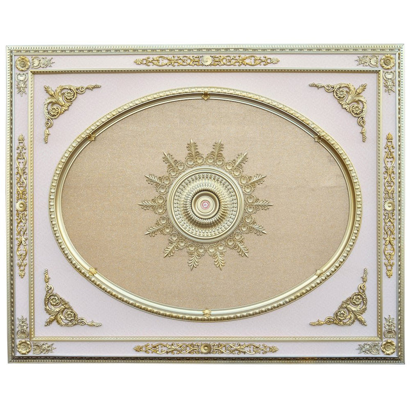 Rose Gold Monumental Ceiling Medallion 8ft x 10ft