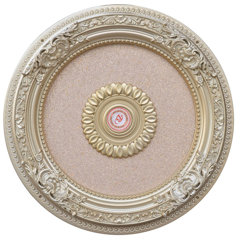 Rose Gold Petite Round Ceiling Medallion 24 Inch Diameter