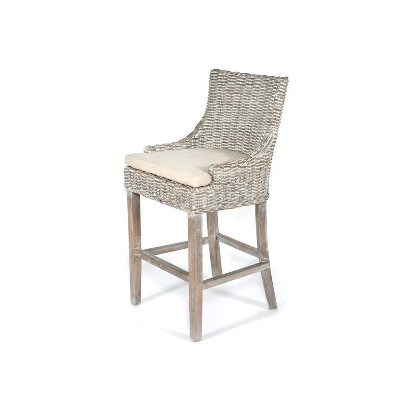 Alfresco Bar Stool Kuba Weave Savannah Wash