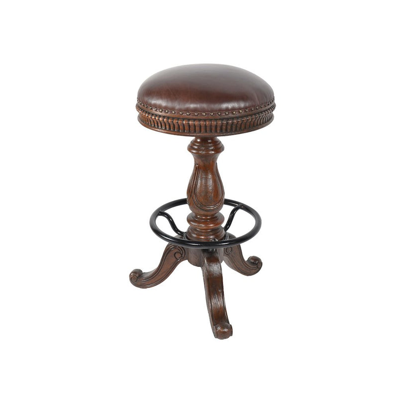 Church Street Leather Bar Height Stool