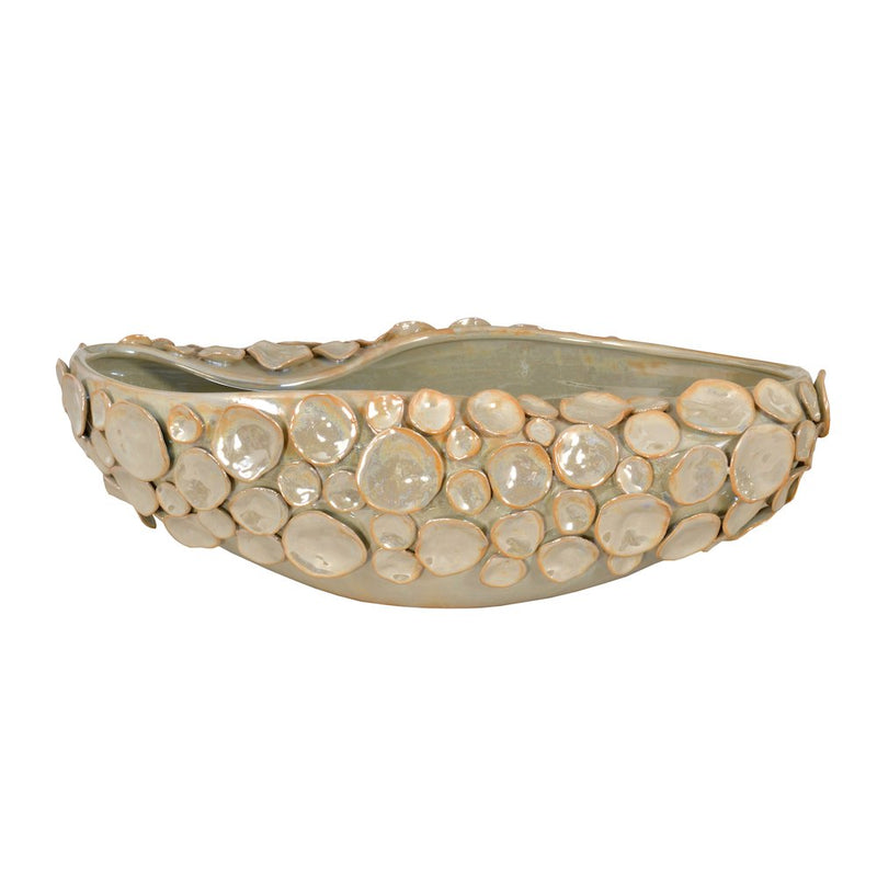 Silver Shimora Shell Centerpiece Bowl