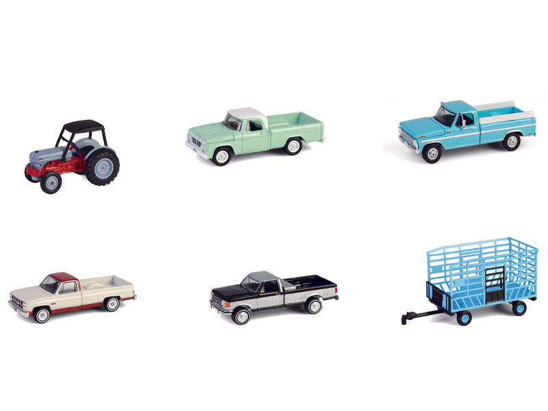 "Down on the Farm" Series 10 Set of 6 pieces 1/64 Diecast Models by Greenlight