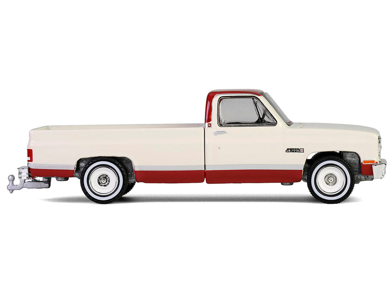 1981 GMC Sierra Classic K2500 Pickup Truck Beige and Dark Carmine Red "Down on the Farm" Series 10 1/64 Diecast Model by Greenlight