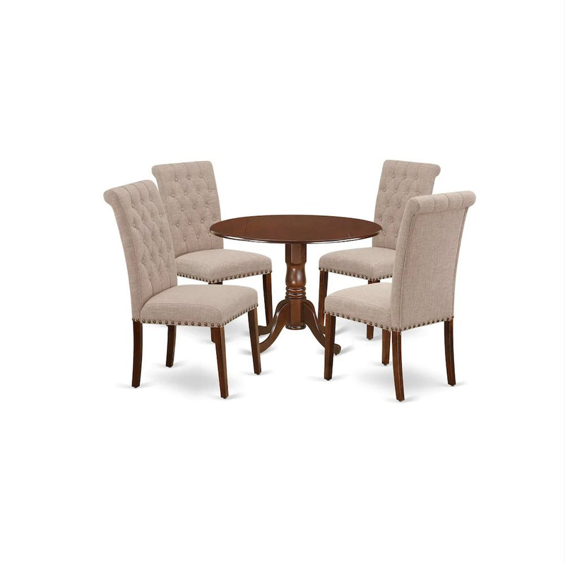 Dining Room Set Mahogany, DLBR5-MAH-04