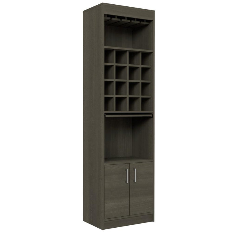 Soria Bar Cabinet Grey Oak