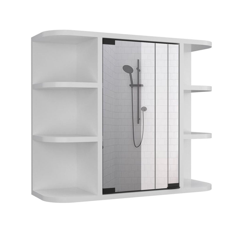 Roma Mirrored Medicine Cabinet White