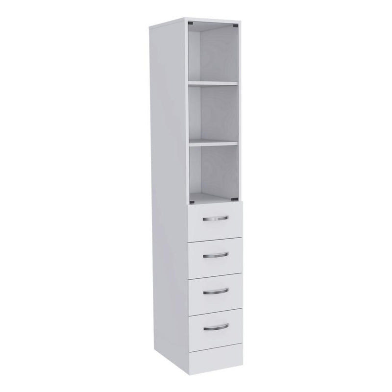 Magna Linen Cabinet-White