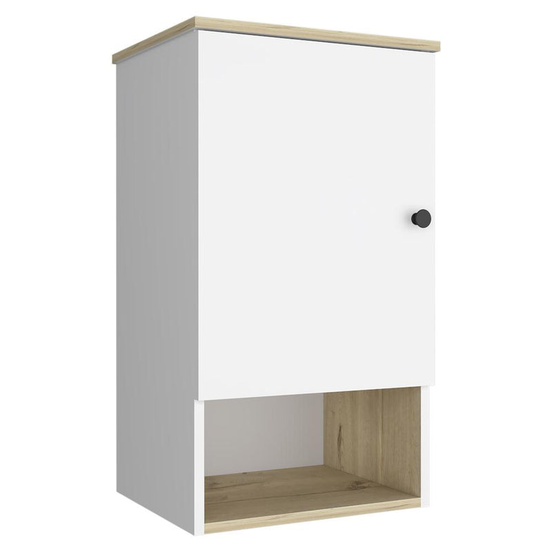 Arya Medicine Cabinet - Light Oak - White