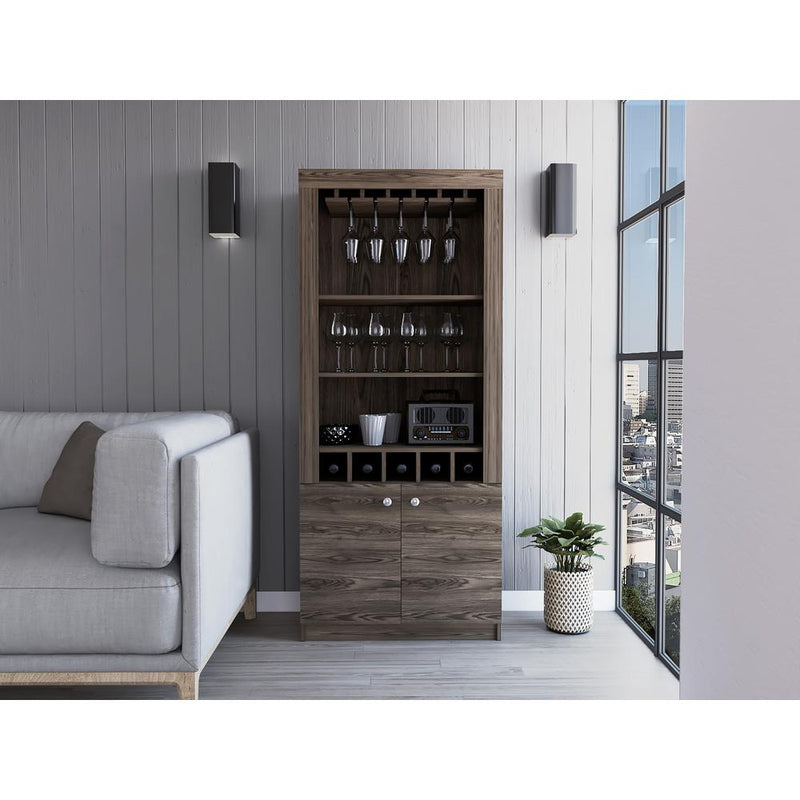 Dakota Bar Cabinet Dark Brown