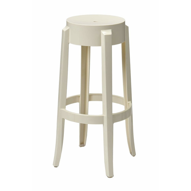 Commerical Seating Products RPC SW Off White Kage Backless Stool Chairs