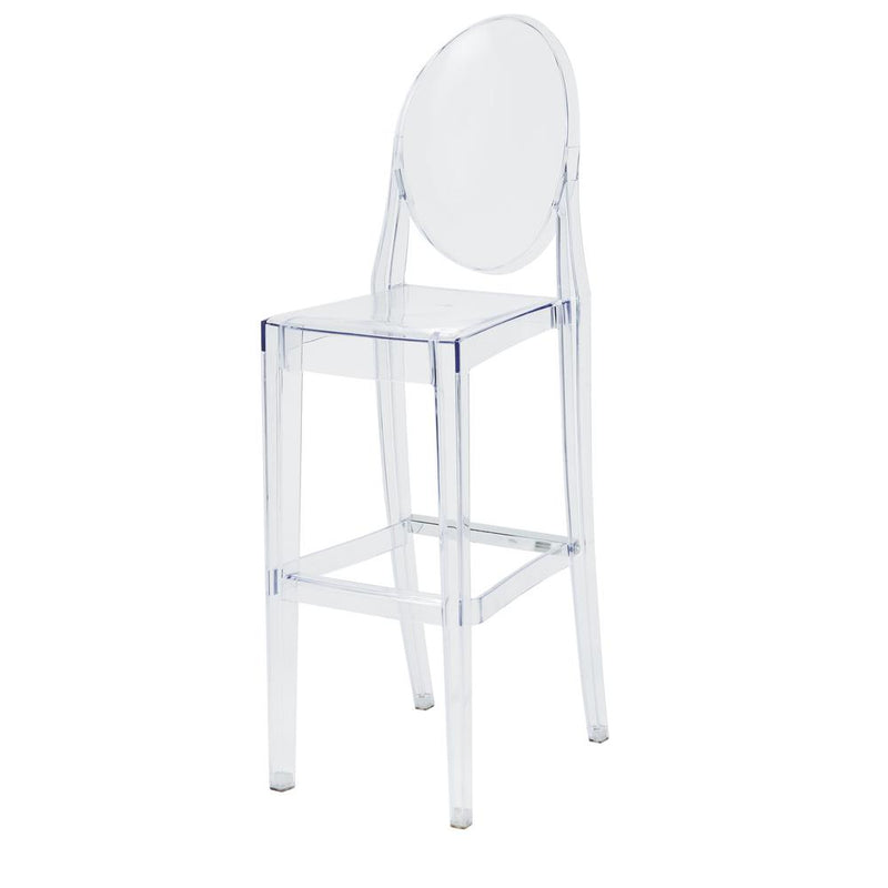 Commerical Seating Products RPC Clear Kage Barstool with back