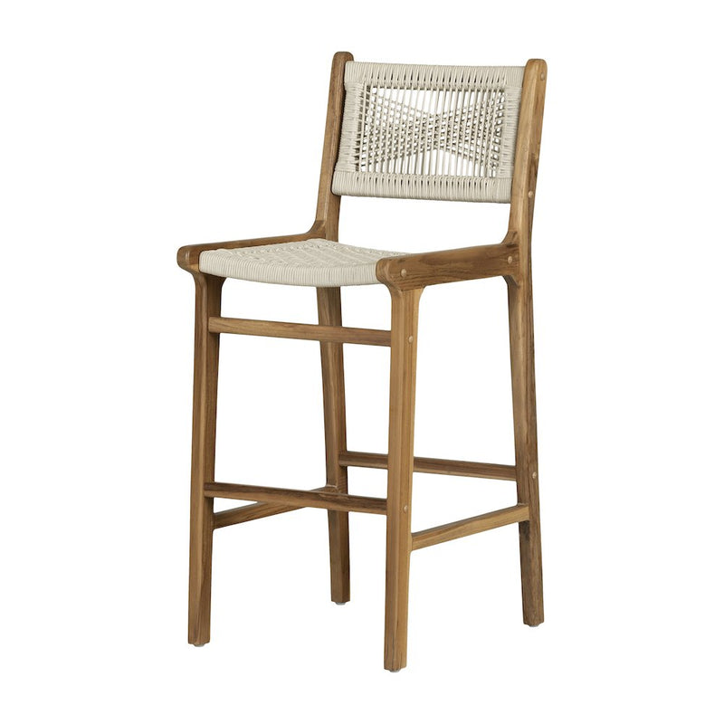 Balka Bar Stool, Cream and Natural