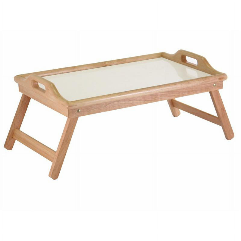 Breakfast in Bed Tray Table with Handles and Foldable Legs