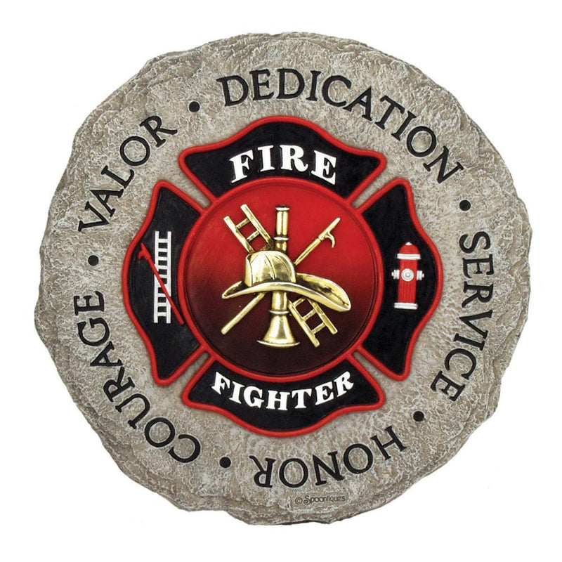 SPOONTIQUE FIREFIGHTER STEPPING STONE