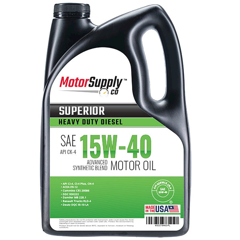 Motor Supply Co HD Engine Oil CK4 Diesel