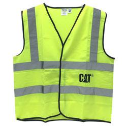 CAT HI VIS SAFETY VEST  GREEN  2XL