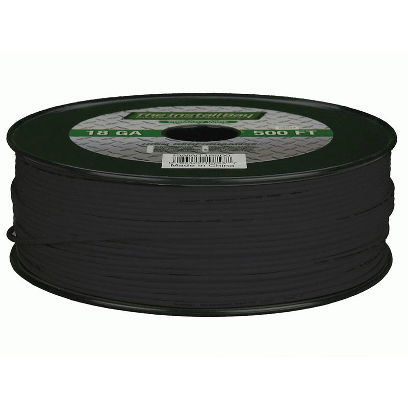 18GA/500' PRIMARY WIRE BLACK