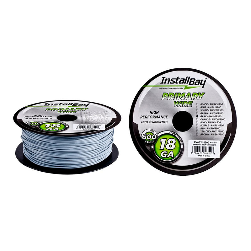 16GA/500' GRAY PRIMARY WIRE