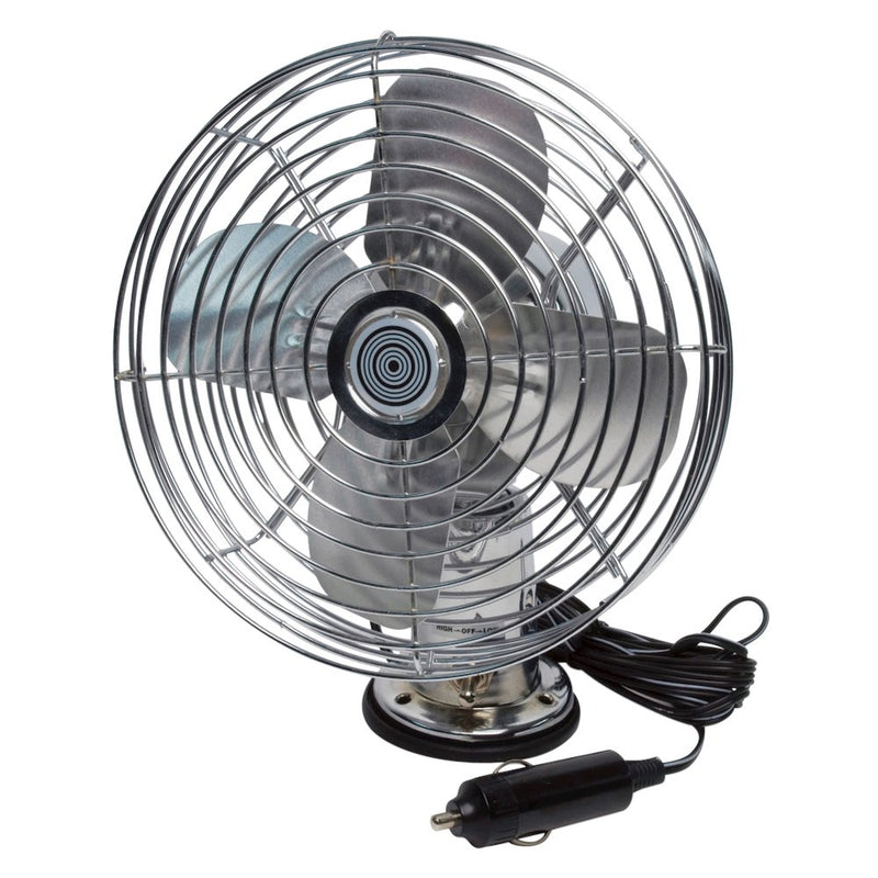 RoadPro 12V Metal Fan with Dash Mount 2-Speed Electric Cooling Fan