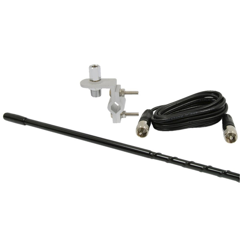 3ft CB Antenna Kit w/ 9 ft Cable  Black